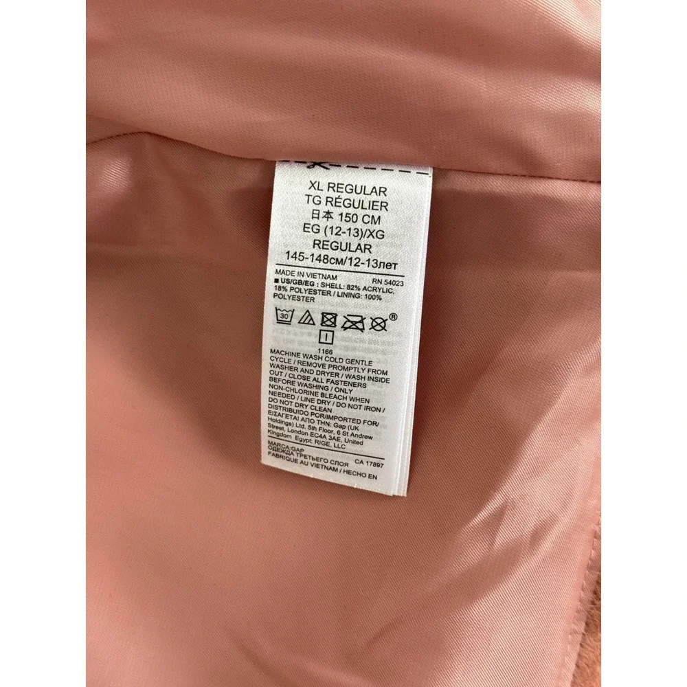 GAP Kids Jacket Size XL (12-13 Yrs) Youth Outerwear Hooded Casual Zip Coat Girls